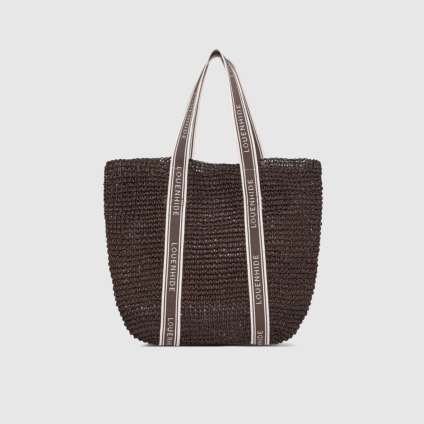 Bali Beach Bag Raffia Chocolate