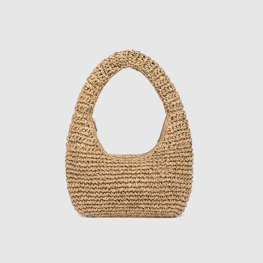 Nellie Shoulder Bag Raffia in Natural