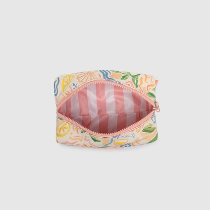 Bambi Makeup Pouch Lemon Print