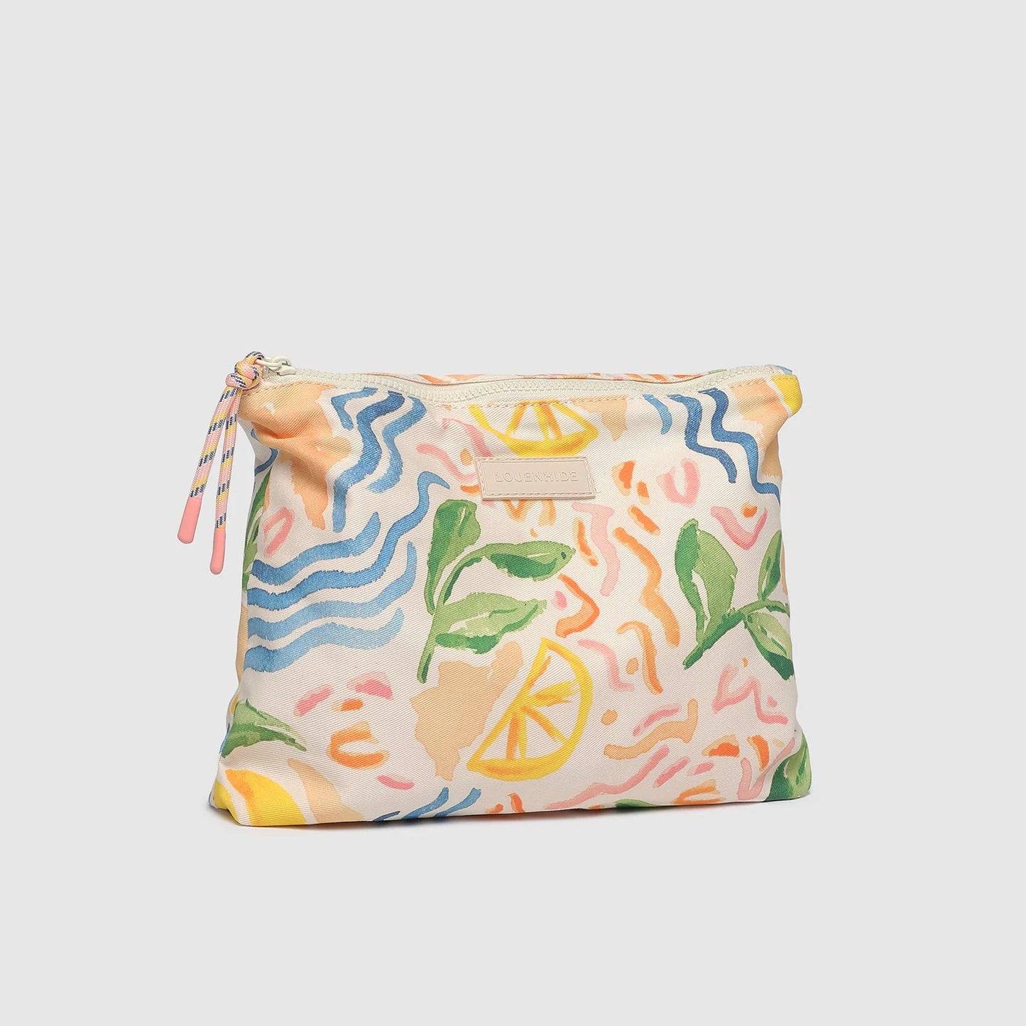 Carly Pouch Lemon Print