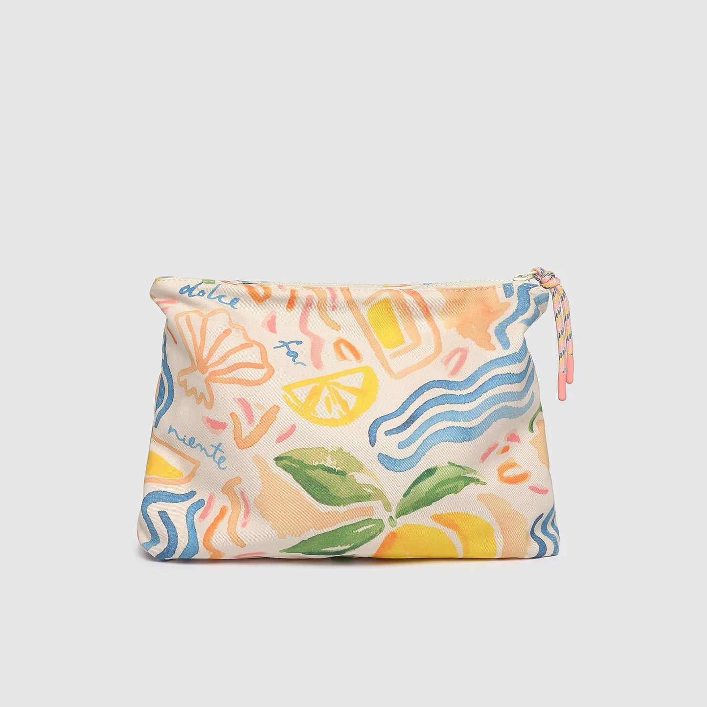 Carly Pouch Lemon Print