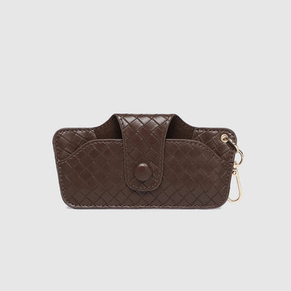 Skittle Sunglass Case Woven Chocolate