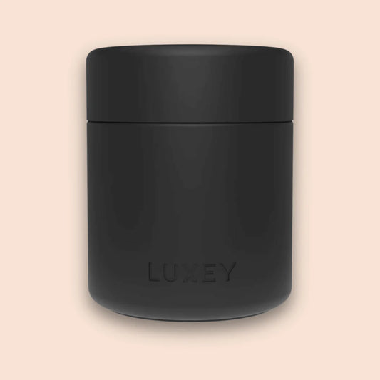 MiniLUX Reusable Glass Coffee Cup in Black