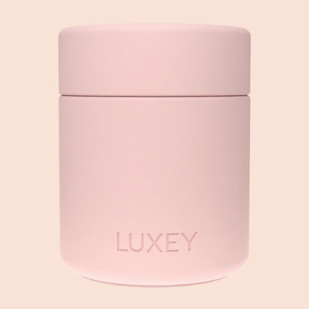 MiniLUX Reusable Glass Coffee Cup in Strawberry