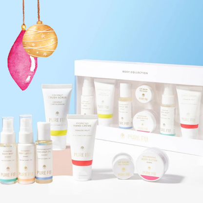 Pure Fiji Body Collection Gift Set for Christmas from Loloma Living. Posting daily from Queensland. Made in Fiji. Christmas giftset from Lololma Living.