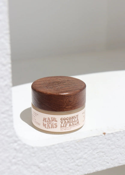 Natural Lip Balm in Coconut & Vanilla Vegan & Cruelty Free