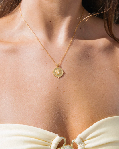 Isola Sun Necklace 18k Gold