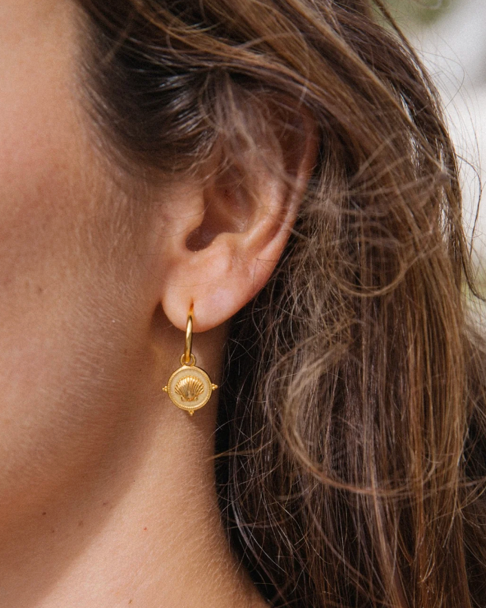 Isola Sun Earrings 18k Gold