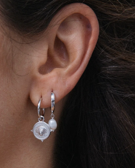 Isola Sun Earrings Sterling Silver