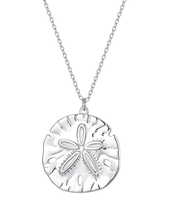 Sand Dollar Necklace Sterling Silver