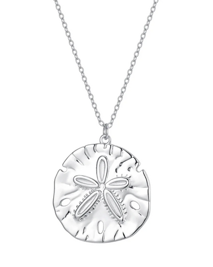 Sand Dollar Necklace Sterling Silver