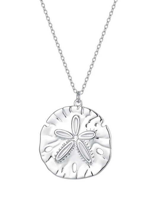 Sand Dollar Necklace Sterling Silver