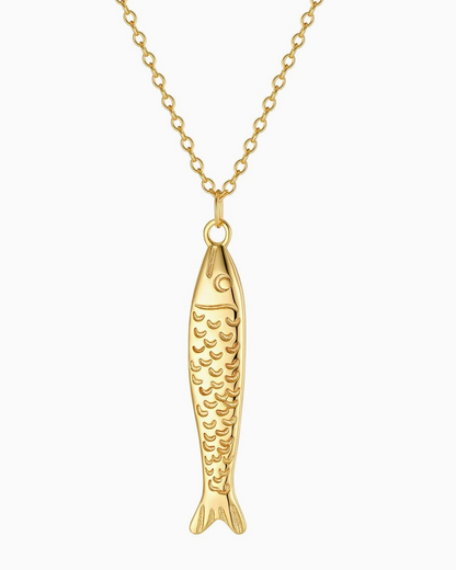 Sardine Necklace 18k Gold