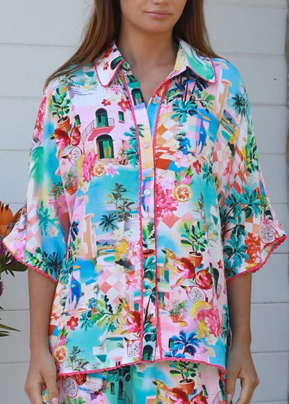 Skye Button Up Resort Shirt by Salty Palm