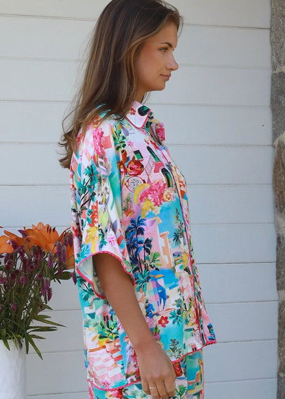 Skye Button Up Resort Shirt by Salty Palm