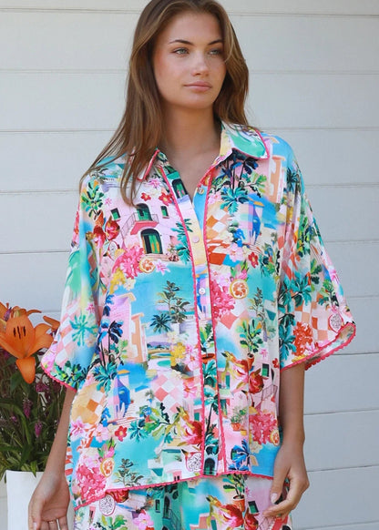 Skye Button Up Resort Shirt by Salty Palm