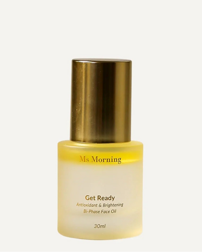 Ms Morning Get Ready antioxidant brightening bi-phase face oil ingredients