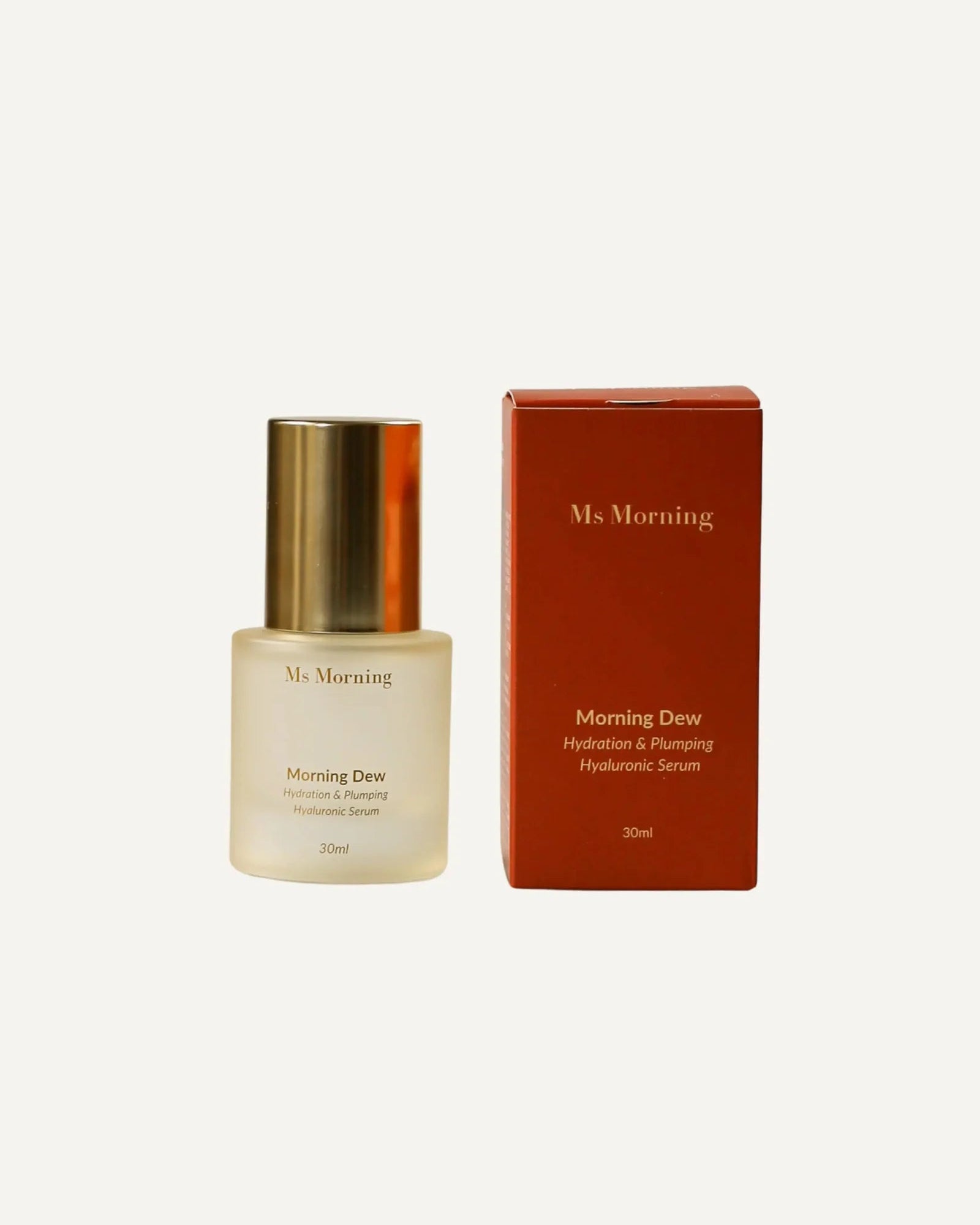 Ms Morning Skincare Morning Dew packaging detail, Korean Skincare made in Australia