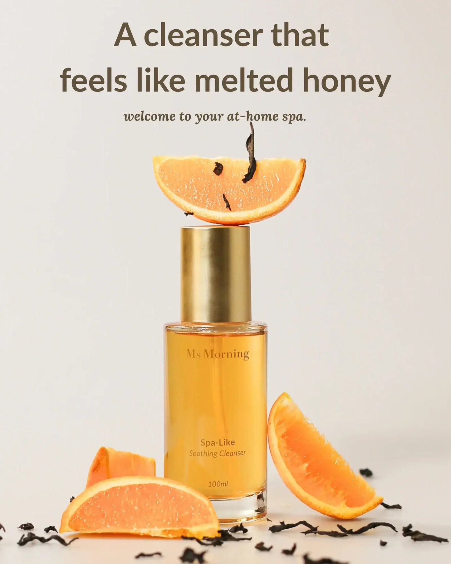 Spa-like cleanser lathering on face skincare routine by Ms Morning skincare.