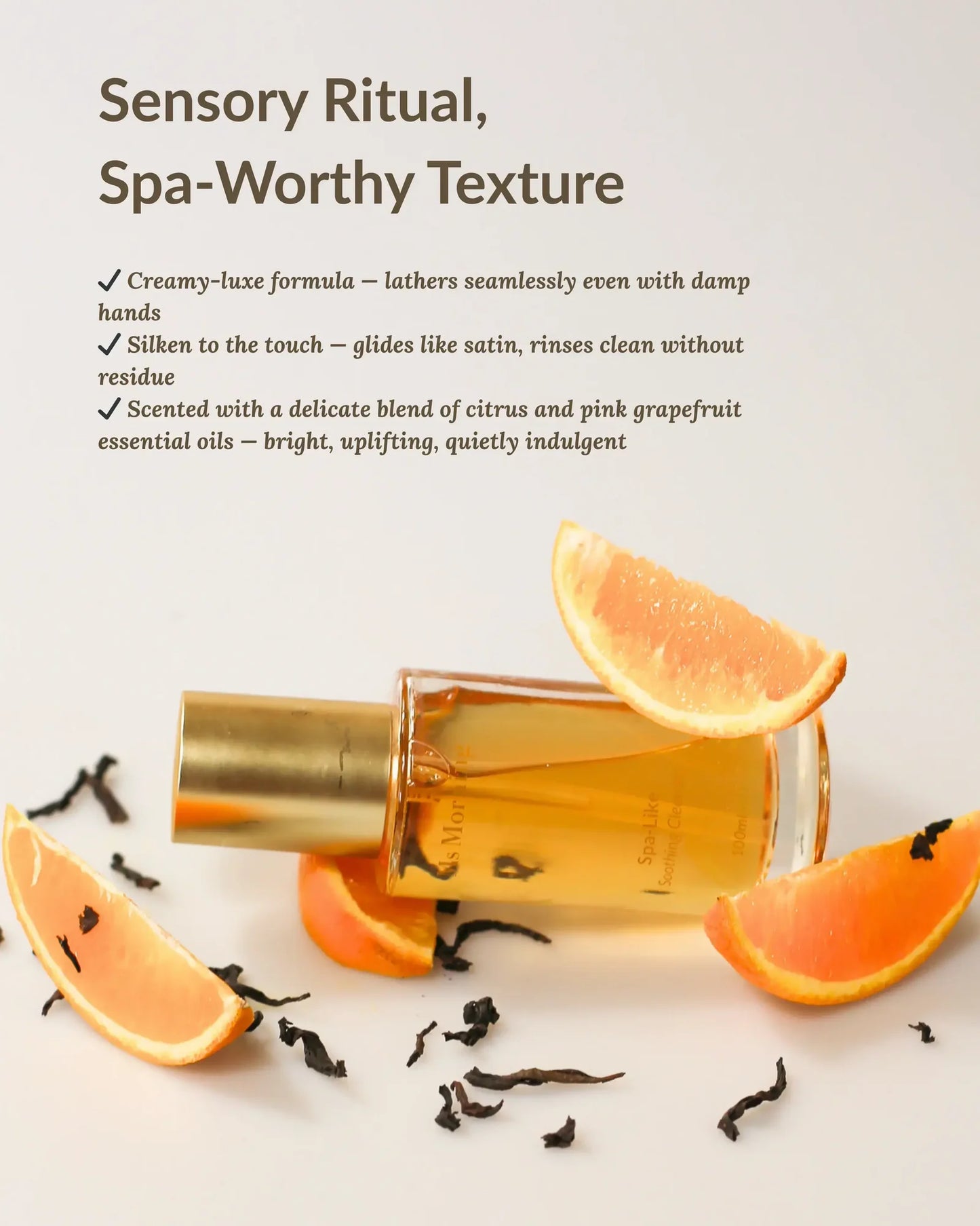 Spa-like cleanser lathering on face skincare routine by Ms Morning skincare.