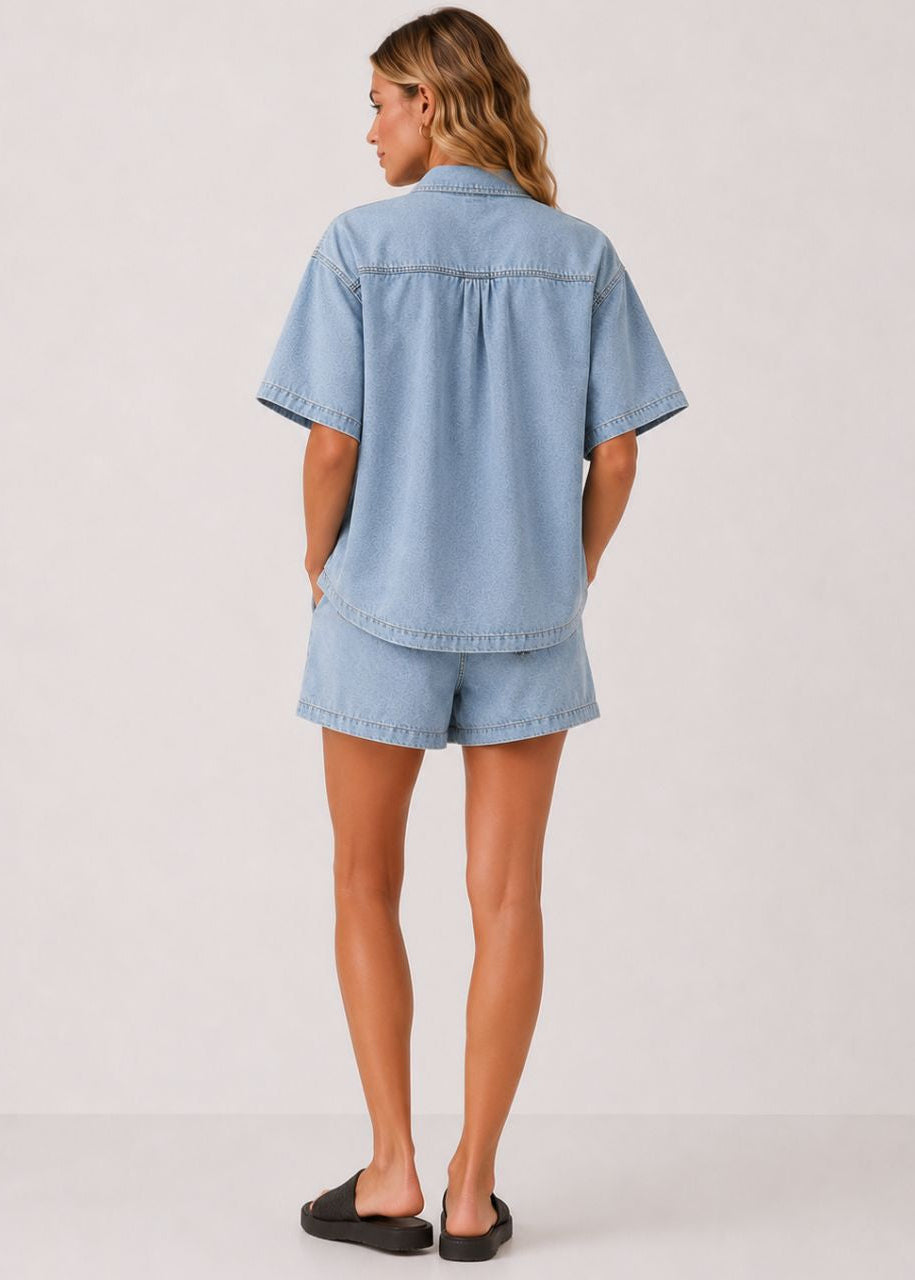 Sally Denim Shorts by MUTIG