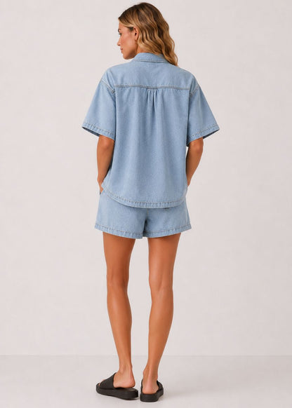 Sally Denim Shorts by MUTIG