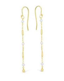 Gold Freshwater Pearl Drop Earrings