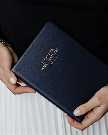 Day Organiser - Make Your Mark 'Prioritise' Daily Planner Journal Navy