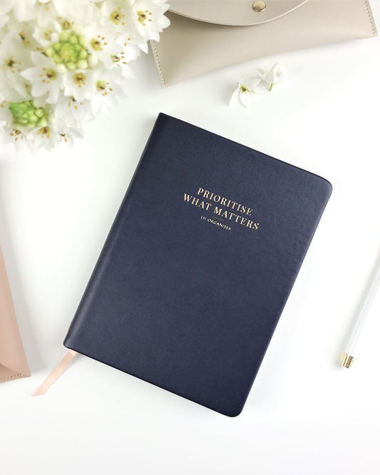 Day Organiser - Make Your Mark 'Prioritise' Daily Planner Journal Navy