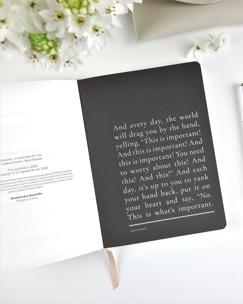 Day Organiser - Make Your Mark 'Prioritise' Daily Planner Journal Navy