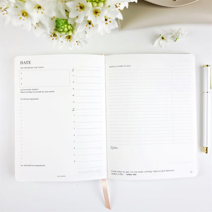 Day Organiser - Make Your Mark 'Prioritise' Daily Planner Journal Navy