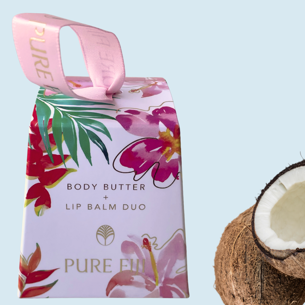 Loloma Living PURE FIJI Christmas Hanging Ornament Bell for your Christmas Tree.  Pure Fiji gift sets. Loloma Living Stockist of Pure Fiji. Coconut giftset pure fiji.