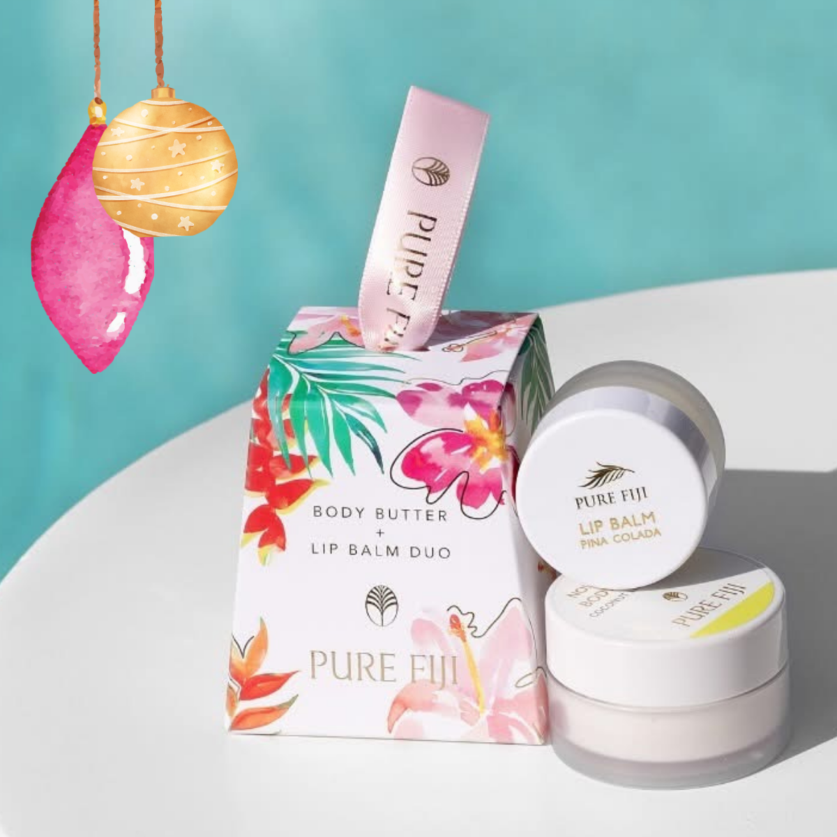 Loloma Living PURE FIJI Christmas Hanging Ornament Bell for your Christmas Tree.  Pure Fiji gift sets. Loloma Living Stockist of Pure Fiji.