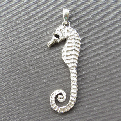 Seahorse Pendant & Freshwater Pearl Necklace Sterling Silver
