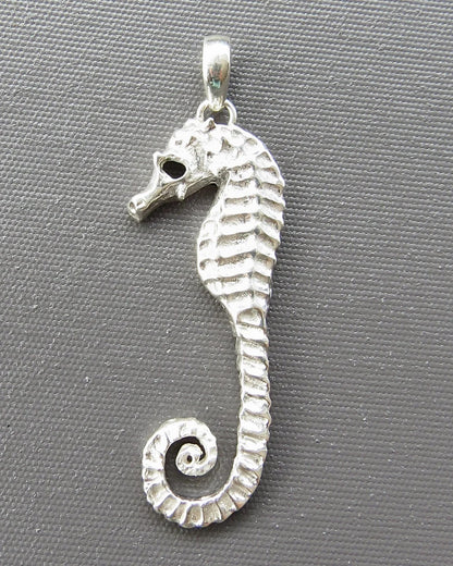 Seahorse Pendant & Freshwater Pearl Necklace Sterling Silver