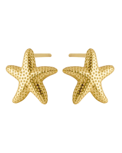 Bronte Starfish Stud Earrings 18k Gold