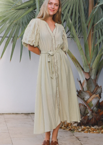 Kayla Embroidered Dress by Salty Palm