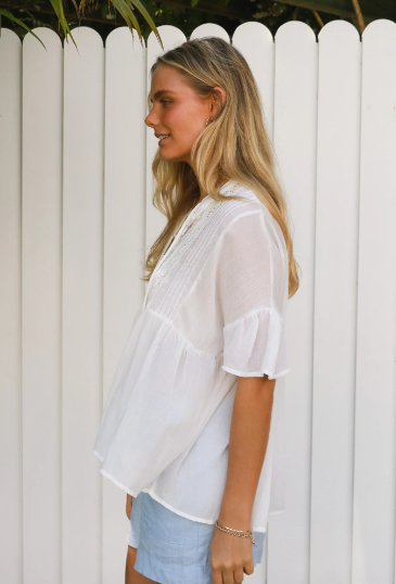 Louise Boho Daisy Blouse by Salty Palm