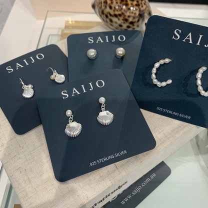 Frankie Freshwater Pearl Drop Stud Earrings