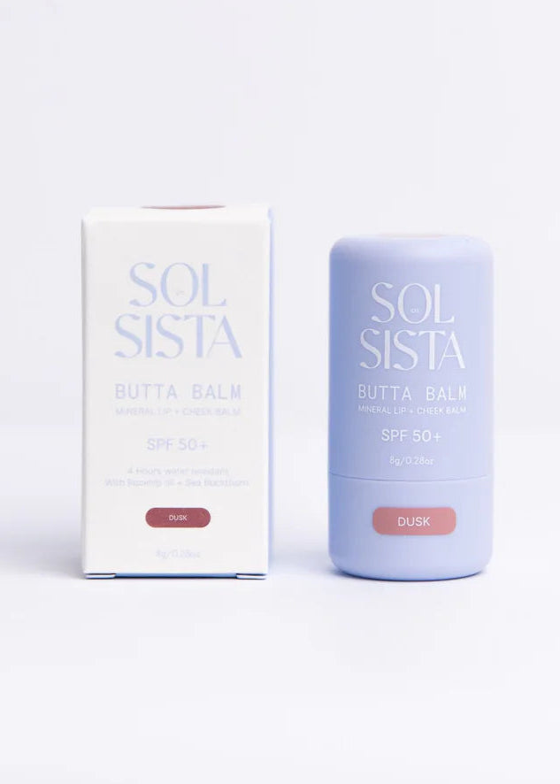 BUTTA BALM Mineral Lip & Cheek Balm SPF 50+ DUSK by Sol Sista Co