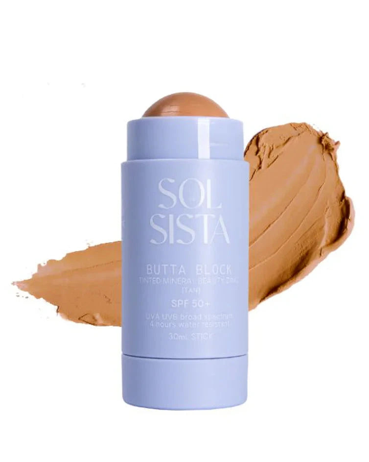 BUTTA BLOCK Tinted Mineral SPF 50+ DEEP TAN by Sol Sista Co
