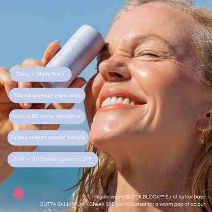 BUTTA BLOCK Tinted Mineral SPF 50+ DEEP TAN by Sol Sista Co