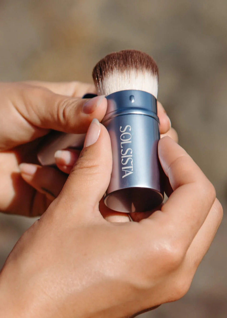 Retractable Kabuki Makeup Brush by Sol Sista Co