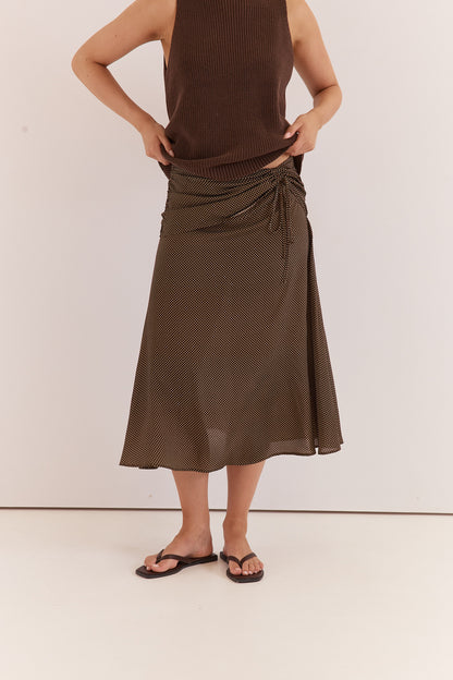 Oriana Ruched Waist Skirt
