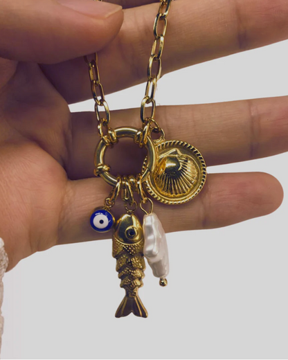 Amalfi Summer Charm Fob Necklace