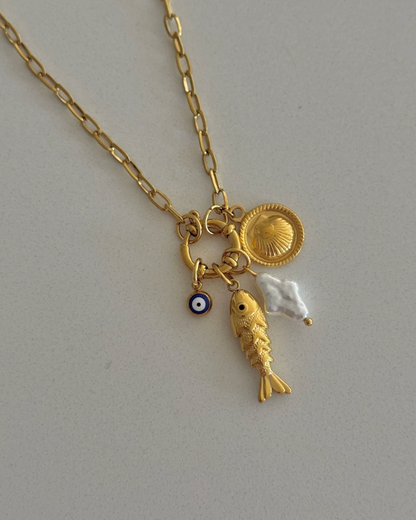 Amalfi Summer Charm Fob Necklace