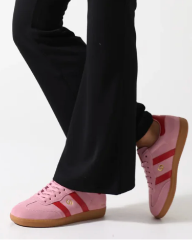GOODSOLE 2001 Parallel Sneaker Pink/Red Suede