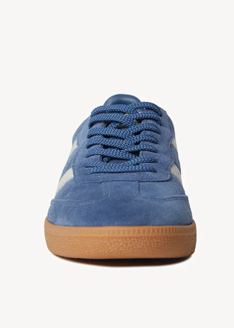GOODSOLE 2001 Parallel Sneaker Peacock Blue Suede/Bone Leather