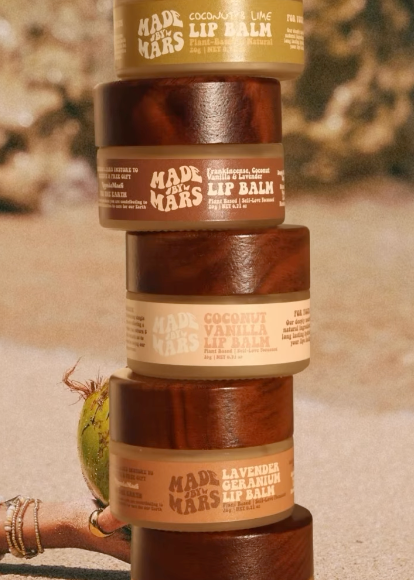 Natural Lip Balm in Frankincense, Vanilla, Lavender