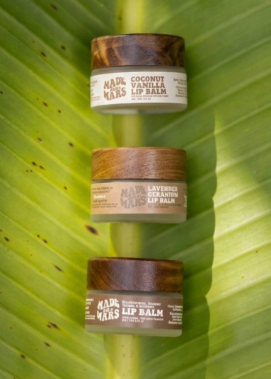Natural Lip Balm in Frankincense, Vanilla, Lavender